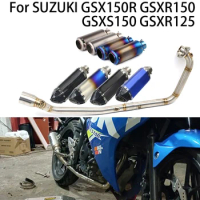 For Suzuki GSX150R GSXR150 GSX-S150 GSXS150 Motorcycle Full Exhaust Systems Motocross Muffler Front Pipe Dirt Bike escape moto