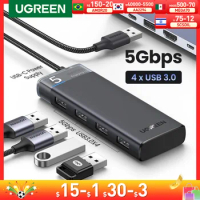 【NEW】UGREEN USB HUB USB3.0 HUB 4 Ports 5Gbps USB Multi Splitter Adapter For Macbook iPad Pro Air Laptop PC Computer Accessories