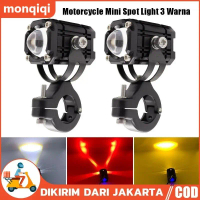 Lampu Tembak Sorot Led Laser Cahaya High Low Putih Kuning Super Terang Plus Devil Eye Merah/Lampu Te