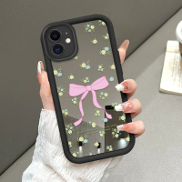 Cocok Untuk iPhone 11 Case Lucu Kuningan Pink Bunga Casing HP Silikon Pelindung Aesthetic Cewe Pelin