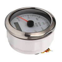 belook ราคาลดลง ! !] มาตรวัดความเร็วเรือ LCD ขนาด 85 มม. 0-3000 รอบต่อนาที พร้อมแบตเตอรี่ 12V/24V มา