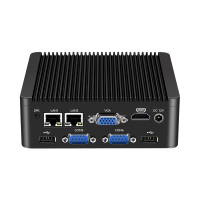 BEBEPC Industrial Mini PC Fanless In Celeron N5000 2LAN 6COM RS485 Hdmi WiFi 4G LTE Windows 1011 Lin