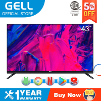 Gell TV 43 inches smart TV flat screen LED TV 43 inches promo ultra-slim Netflix & YouTube