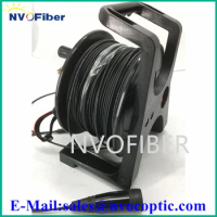 2Core Multimode SM OM1 OM2 OM3 PDLC Protector LC Waterproof Connector Armored Extension 100M Fiber Optic TPU Cable PDC235 Reel