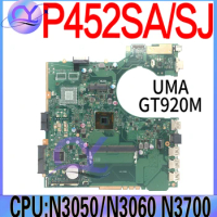 P452SA Laptop Motherboard For ASUS P452SJ P452S Mainboard With DDR3L N3050 N3060 N3160 N3700 UMA or GT920M/V2G 100% Working