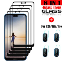 Full Glue Tempered Glass For Huawei P20 Screen Protector Glass For Huawei P20 Pro Camera Film For Huawei P20 Lite