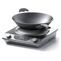 Concave induction cooker wok pan energy-saving 2-pcs set Automatic Induction Frying 3000W home cooktop electric stove