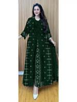 [BISA Cod] Gamis Rayon Premium / Gamis Tie Dye Kekinian / Dress Muslim / Baju Gamis / Gamis Busui / 