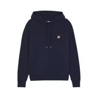 Maison Kitsune Fox Head Patch Regular Hoodie Ink Blue