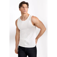 【Bread & Boxers】新品上市 現貨 Tank Relaxed 有機棉男用鬆身背心 - 象牙白