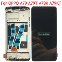 High quality TFT Black/White 6.01 " For OPPO A79 A79T A79K A79KT LCD Display Touch Screen Digitizer Assembly Replace With Frame