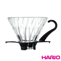 【HARIO】V60黑色01玻璃濾杯(VDG-01B)