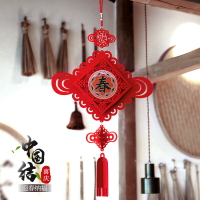 牛年春節裝飾平安結掛飾中國結掛件過年室內客廳福字新年布置