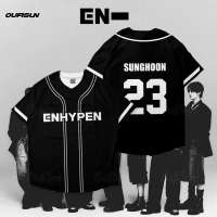 2025 New Cod Enhypen World Tour Fate Dodgers Comfortable Baseball Jersey Baju Lelaki Outdoor Sport Q