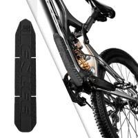 Road Mountain Bike Down Tube Frame Protector Decal Frame Bottom Sticker Guard for Frame Durable Black Accessories