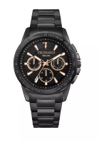 Trussardi 【2年保修】 Trussardi T-Hawk系列 44mm 黑色錶盤 男士多功能石英腕錶 R2453153002