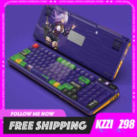 KZZI Z98 Mechanical Keyboard Wireless Bluetooth Gaming Keyboard Rgb With Oled Smart Display Computer Accessory