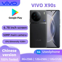 VIVO X90s 5G SmartPhone Android Dimensity 9200+ 6.78inches Screen ROM 256GB 50MP Camera 4810 mAh 120W NFC used phone