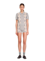 กางเกงขาสั้น Diamond-Pattern Knit