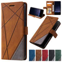 Geometric Protect Case For OPPO Find X6 X5 Lite A1 Reno 10 8 Pro Plus 7 8T A17 A18 A57 A58 A76 A77 A78 A79 A94 A98 Wallet Cover