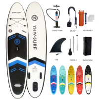 Inflatable Stand Up Paddle Board Non-Slip SUP Board Surfing Board with Air Pump Carry Bag Standing Boat Wakeboard Longboard