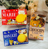 日本 MORINAGA 森永 瑪麗牛奶風味餅21枚入/月光雞蛋風味餅14枚入/可可脆片餅12枚入 三種口味可選｜全店$199免運