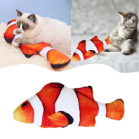 Electric Moving Fish Cat Toy Realistic h Simulation Wagging Fish Cat Toys Funny Interactive Talking Cactus