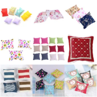 1/2/3Pcs Pillow Cushions For Sofa Couch Bed 1/12 Dollhouse Miniature Furniture Toys Without Sofa Chair Baby Christmas Gifts