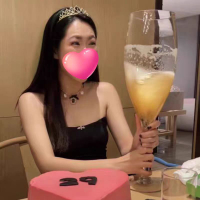超大容量啤酒杯超大號酒吧用紅酒杯玻璃香檳杯英雄杯特大高腳酒杯【尚宜家居】
