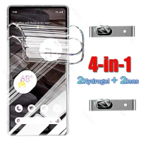 4in1 Hydrogel Film for Google Pixel 7a Camera Lens for GooGle Pixel 7a 7A Pixel7a 6.1" GWKK3 Not Tempered Glass Screen Protector