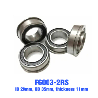 F6003 20 2RS 20x35x11 plat kekunci berkilat dengan alur dalam