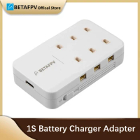 BETAFPV 6 Ports 1S Battery Charger Adapter For FPV Racing Drone Battery Accessories Fast Charing Adapter For Whoop Quadcopter