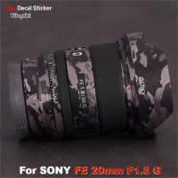 For SONY FE 20mm F1.8 G Decal Skin Vinyl Wrap Film Camera Lens Body Protective Sticker Protector Coat FE1.8\20G