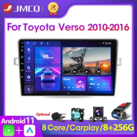 JMCQ 2 Din Car Radio For Toyota Verso R20 2010-2016 Stereo Multimedia Player Android 11 GPS Navigation Head Unit 2din Carplay