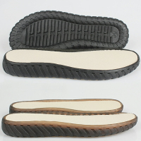 水晶鞋底手工diy編織更換拖鞋修復專用鉤針毛線防滑牛筋軟涼鞋底