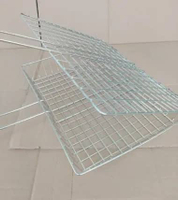 Pemanggang Ikan Ayam Daging BBQ Stainless Anti Karat Tebal AKEBONNO Panggangan Jepit Alat Bakaran Pe