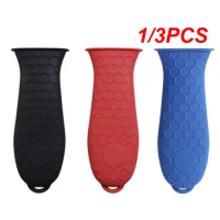 1/3PCS Silicone Handle Cover Honeycomb Hot Handle Holder Potholder For Cast Iron Skillets Pans Grip Sleeve Cover Pots Pans