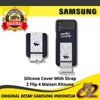 Silicone Case With Strap Maison Kitsune Samsung Galaxy Z Flip 4 - Original