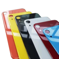 QD Rear Glass for iPhone XR X XS Max, Back Glass Panel, Battery Cover Replacement Parts, Original with Logo Housing, Big Hole Ca