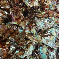 100G Red variegated gold Flake leaf in good quality , free shipping