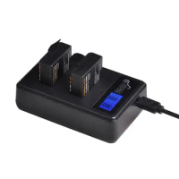 1180mAh PG1050 Battery + LCD Dual USB Charger for or SJCAM SJ4000 M10 SJ5000 SJ5000X For EKEN H9 H9R H8R H8 GIT PG900