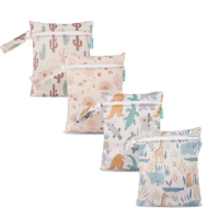 Happyflute 18*25CM Waterproof Mini Wet Diaper Bag Reusable And Portable Single Pocket Dry Bag For Diapers