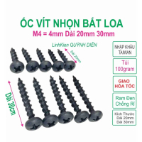 Ốc vít nhọn bắt thùng loa REN xoắn thưa TAIWAN M4 - 4x20mm 4x30mm - Linh kiện điện tử QUỲNH DIỄN