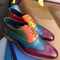 Men Shoes High Quality Pu Leather New Fashion Stylish Design Monk Strap Shoe Casual Formal Oxfords Shoes Zapatos De Hombre HB001