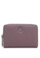 Swiss Polo Quilted Short Purse / Wallet (長錢包) - 紫色