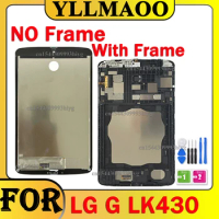 7" LCD With Frame For LG G Tablet LK430 LCD Display Touch Screen Digitizer Assembly Replace Repair Parts For LG G Pad LK430