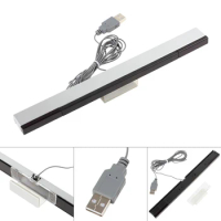 USB Wired Receiver Sensor Bar Infrared Motion Sensor Signal Receiver Stand Game Move Remote Fit for Wii / Wii U Consoles