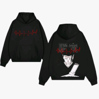 Hoodie Anime Mahito Face Jujutsu Kaisen Sweater Cotton Unisex - Strawverse
