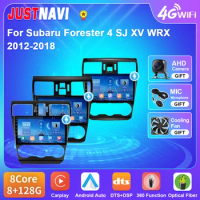 JUSTNAVI Car Radio For Subaru Forester 4 SJ XV WRX 2012-2018 Multimedia Carplay Navigation GPS 4G WIFI BT No DVD Player 2 Din