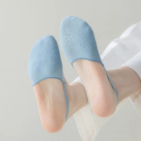 Invisible Boat Socks Women Summer Silicone Non-Slip Socks for High Heels Shoes Ice Silk Thin Half-Palm Suspender The New